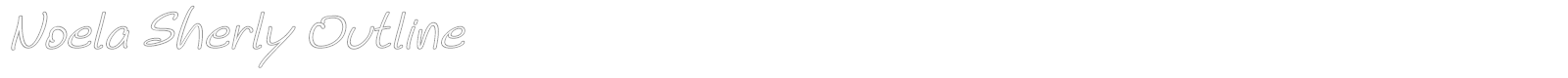 Noela Sherly font preview
